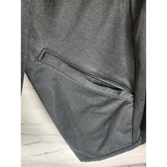 Nike Men’s Track Jacket Gray Black Stripe Windbreaker Full Zip Pockets Y2K XXL - Picture 4 of 5